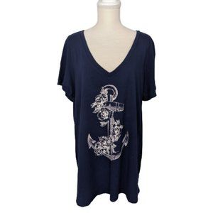 Torrid Anchor V-Neck T-Shirt